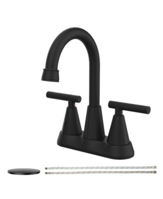 gaomon Gyabnw Bathroom Faucet for Sink 3 Hole - Stainless Steel, 2 ...