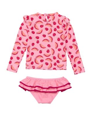 Girls Berry Sweet LS Ruffle Set