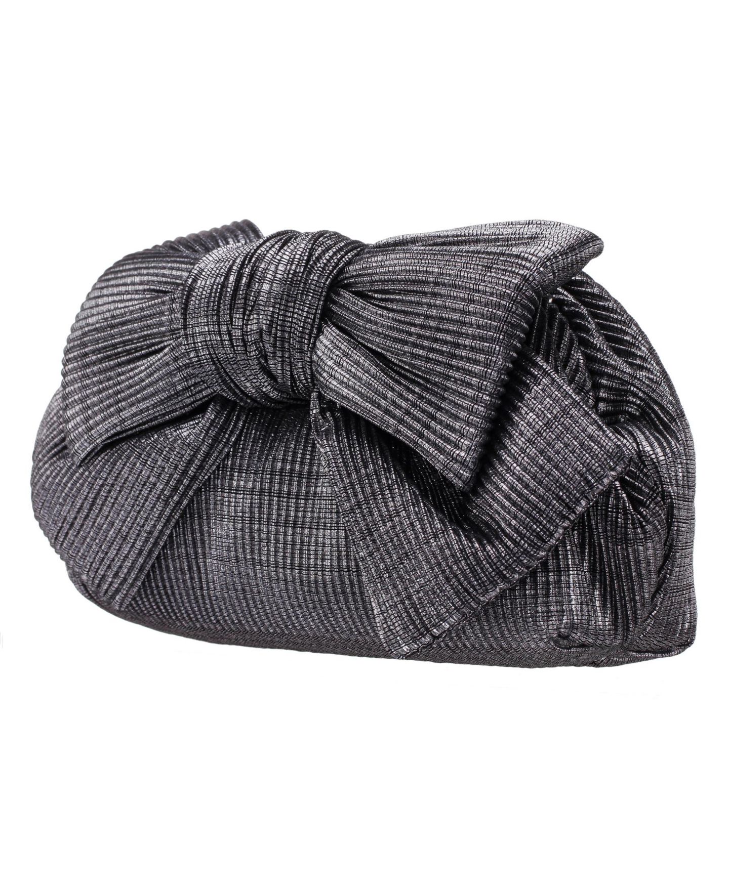 Женский клатч Nina Pleated Metallic Frame Magnetic Clutch, цвет: Графитовый металлик — фото 3