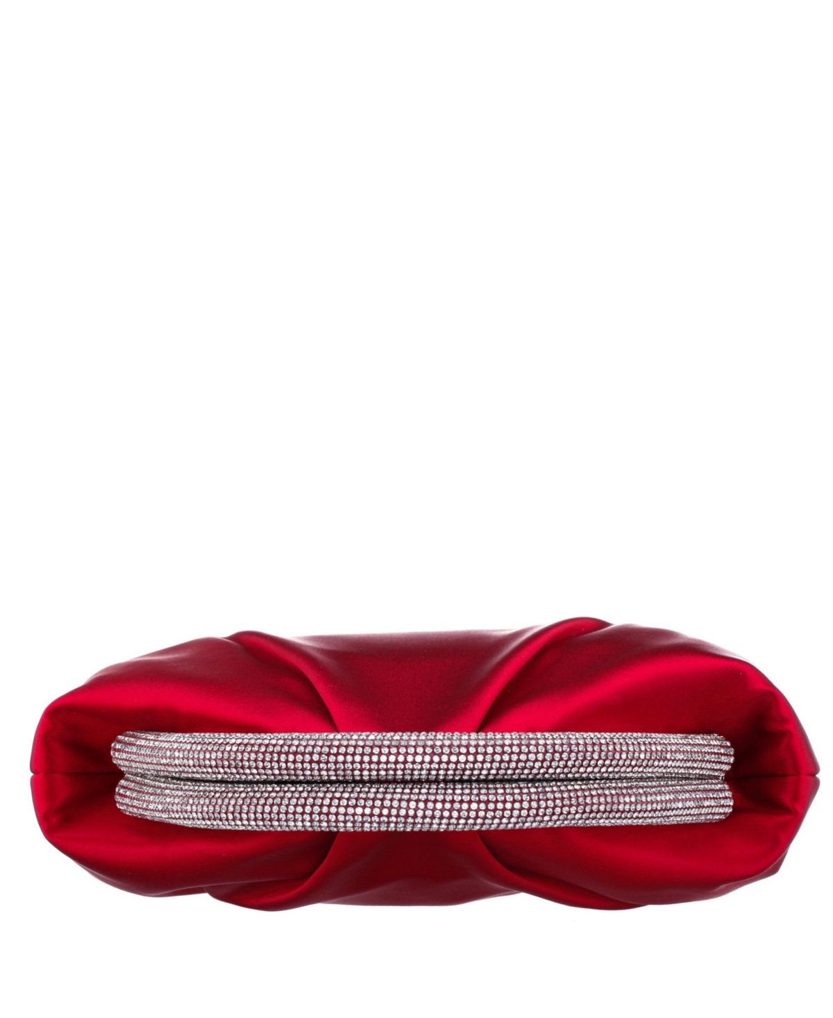 Shop Nina Crystal Trim Frame Magnetic Clutch In Red Rouge
