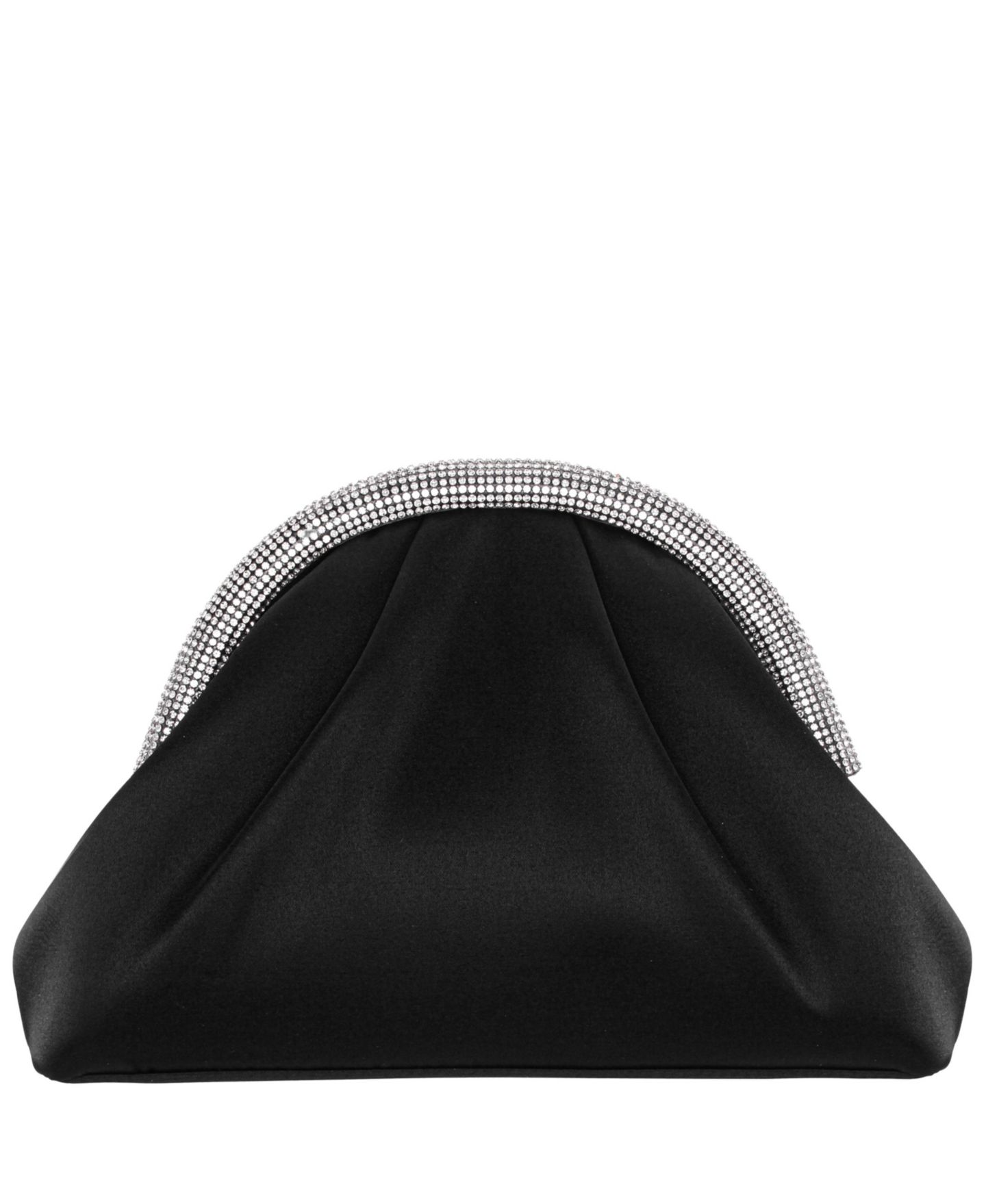 Женский клатч Nina Crystal Trim Frame Magnetic Clutch, цвет: Чёрный — фото 2