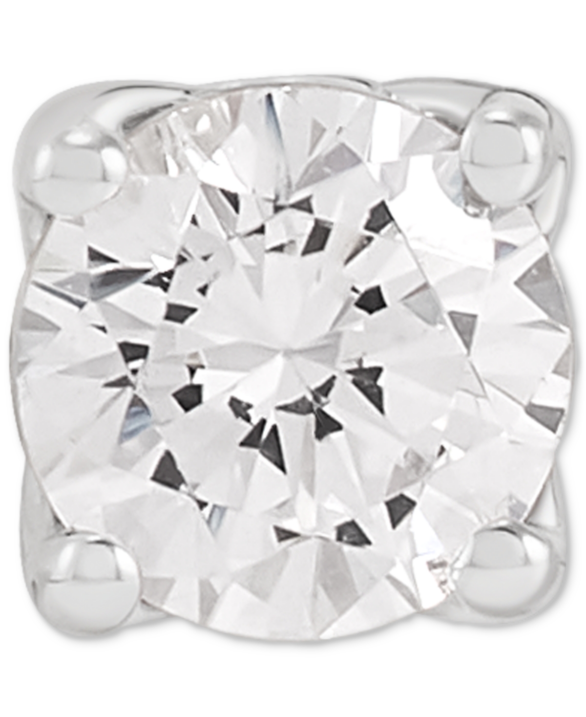 Grown With Love Igi Certified Lab Grown Diamond Single Stud Earring (1/4 Ct. T.w.) In 14k White Or Yellow Gold In White Gold