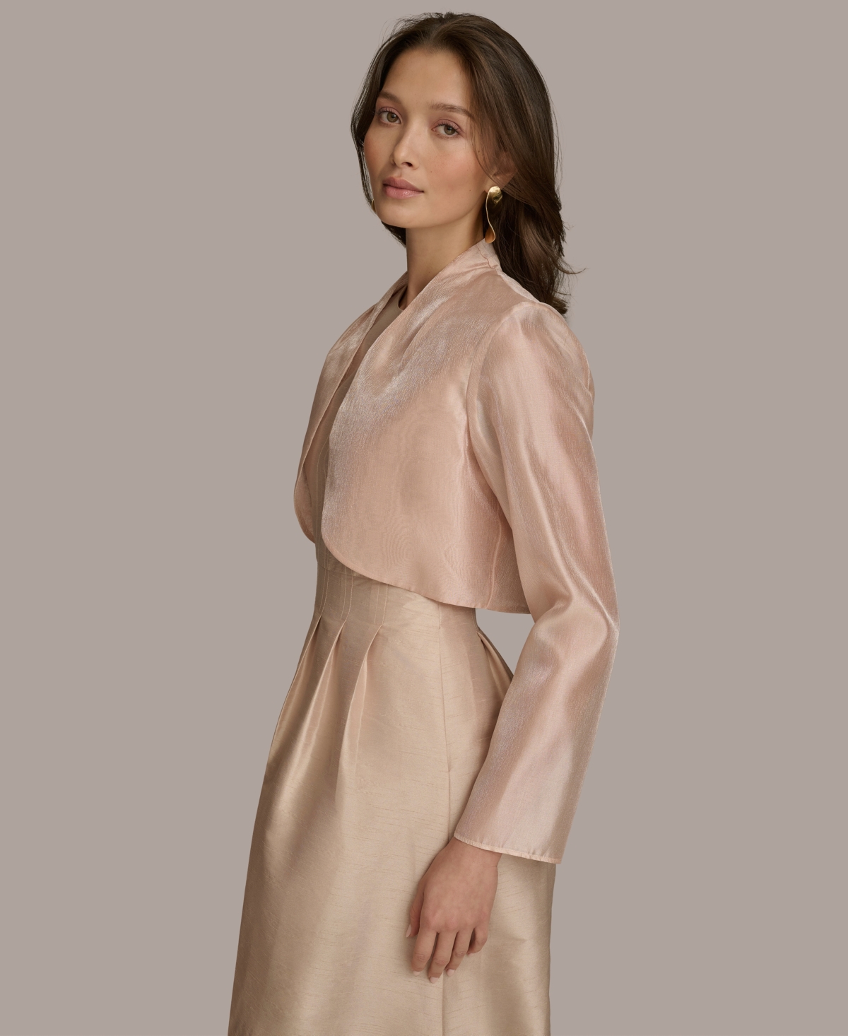 Donna Karan New York Women's Open-Front Long-Sleeve Shrug
