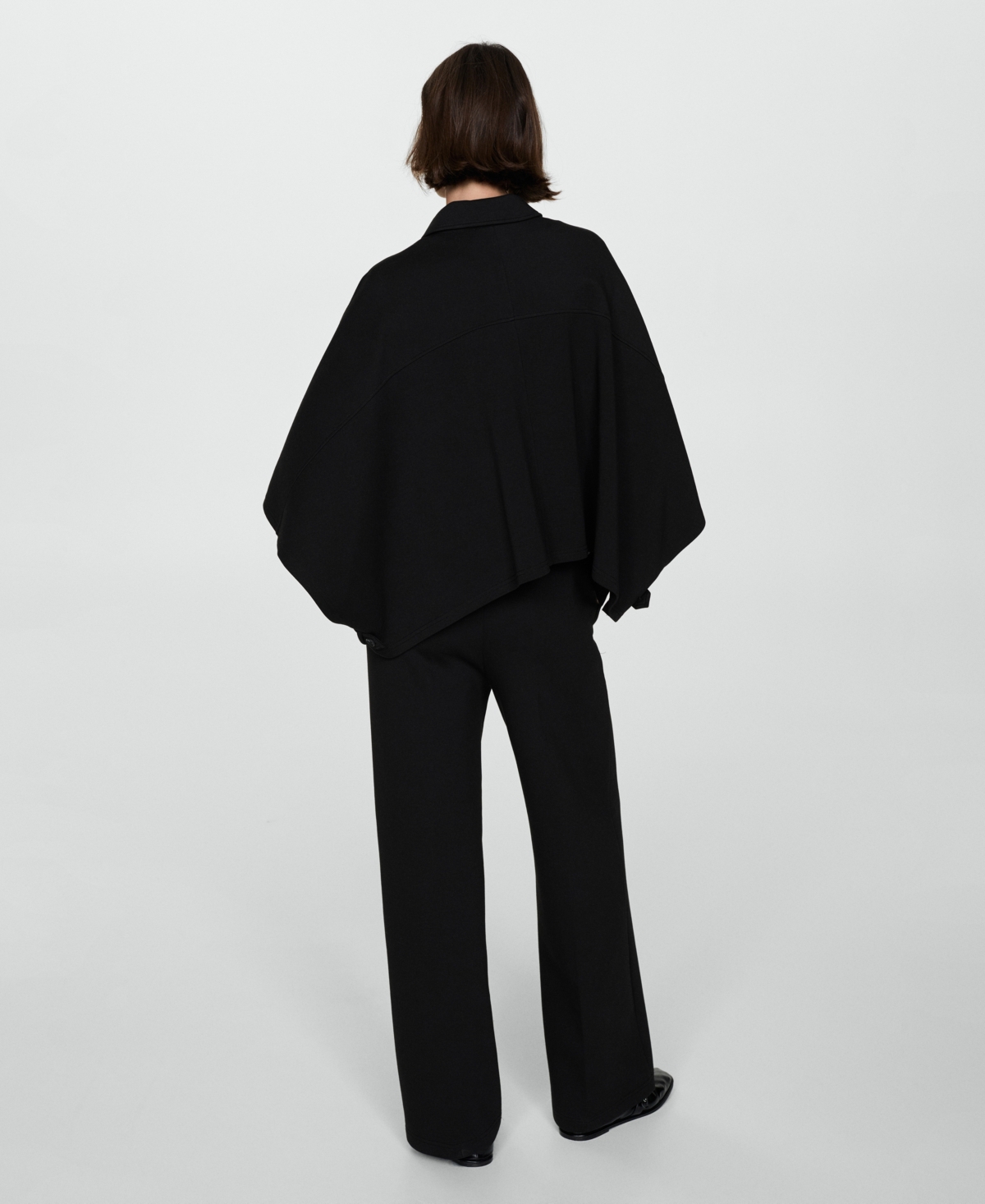 Mango Women's Buttons Detail Cape Jacket