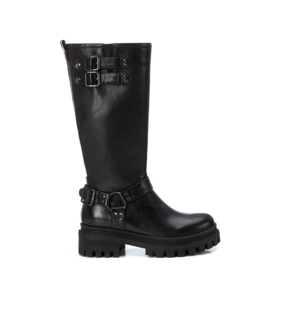 Women's Biker Boots By - Black