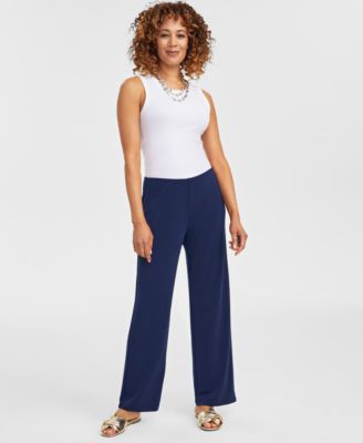 Women's Wide-Leg Pull-On Pants, Regular & Short Lengths