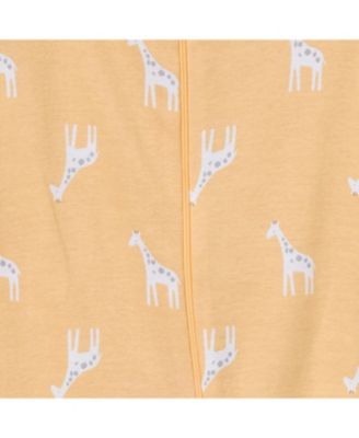 Baby Girls Snug Fit Footless Sleep & Play, 3-Pack, Moose & Trees