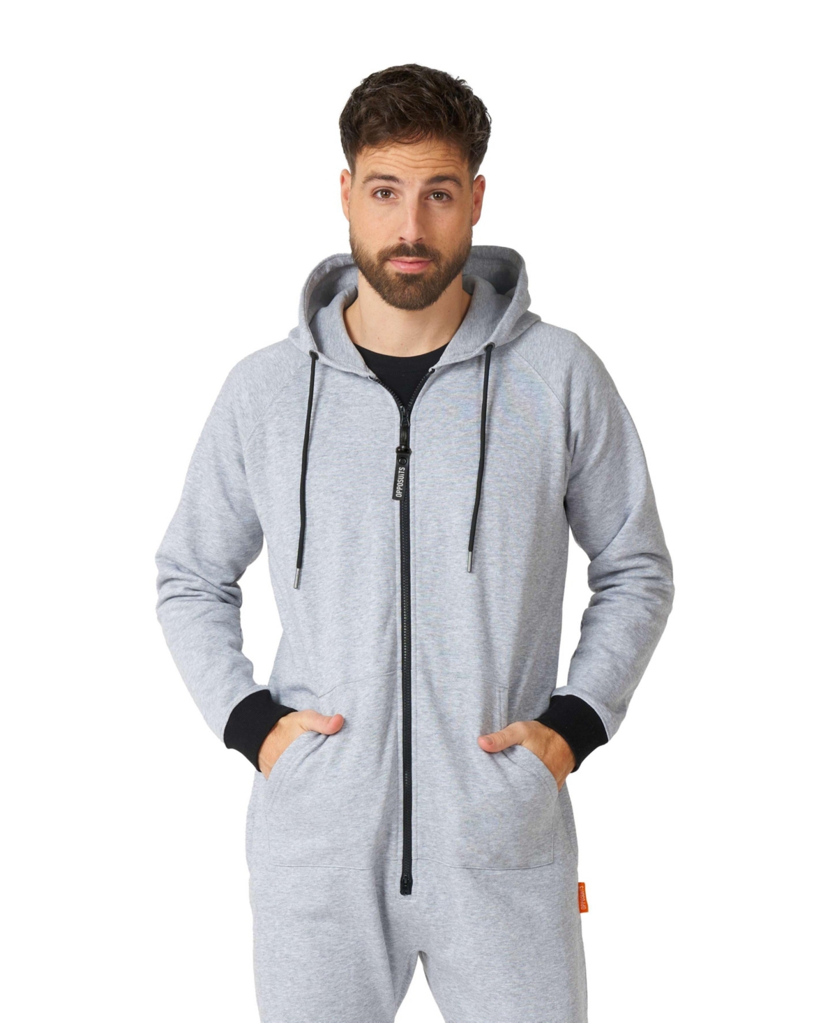 OppoSuits Men's Adult Onesies - One-Piece Leisure Outfits - Grey