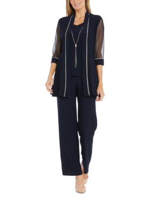 R & M Richards - Women's Layered-Look Top & Pants