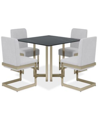 Emila 5 Pc. Dining Set (Square Table & 4 Chairs), Created for Macy's