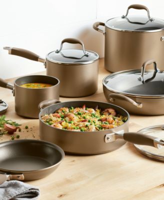 Advanced Home Hard-Anodized Nonstick Cookware Set, 11 Piece