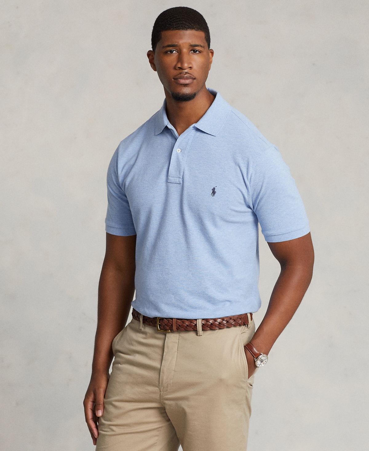 Polo Ralph Lauren The Iconic Mesh Polo Shirt In Blue