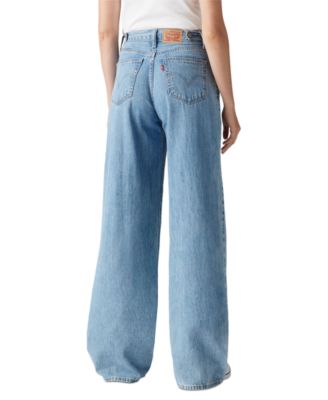 Women's Cinch-Waist Lightweight Baggy Jeans