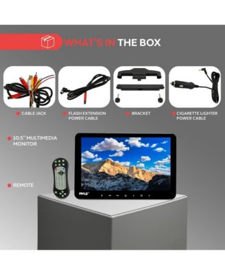 10.5'' Car Headrest DVD Player, HDMI, USB, SD, FM Transmitter