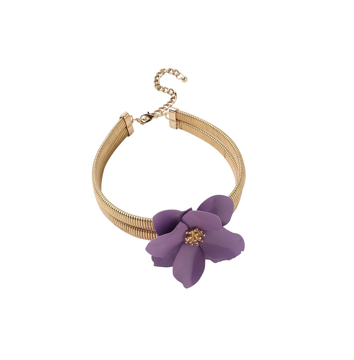 Women's The Poppy Choker Necklace - Purple