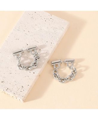 Women's The Chain Bar Hoop Earrings