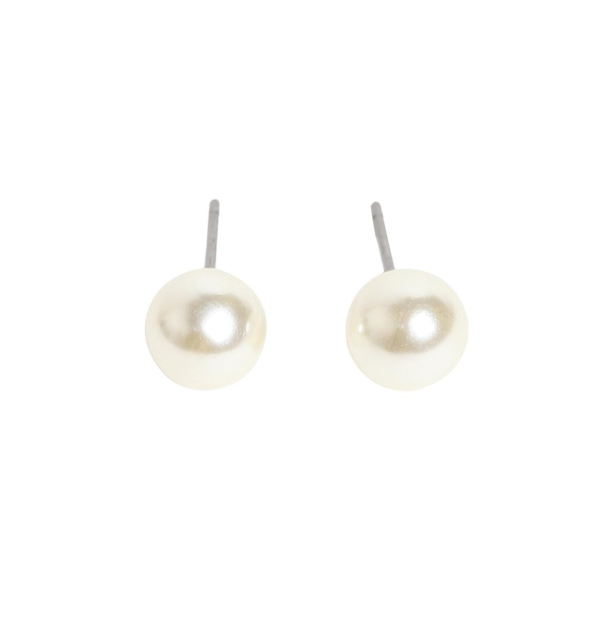 Sohi Women's The Jackie Stud Earrings In White