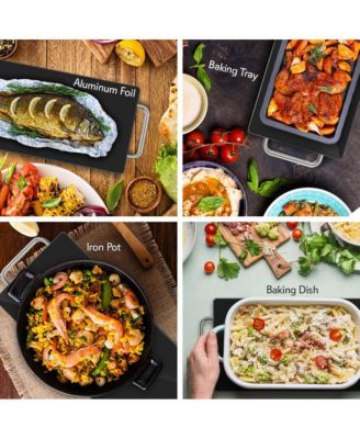 Electric Warming Tray with Non-Stick, Heat-Resistant Glass Plate, 22.4" x 6.7" Heating Surface - PKWTR40