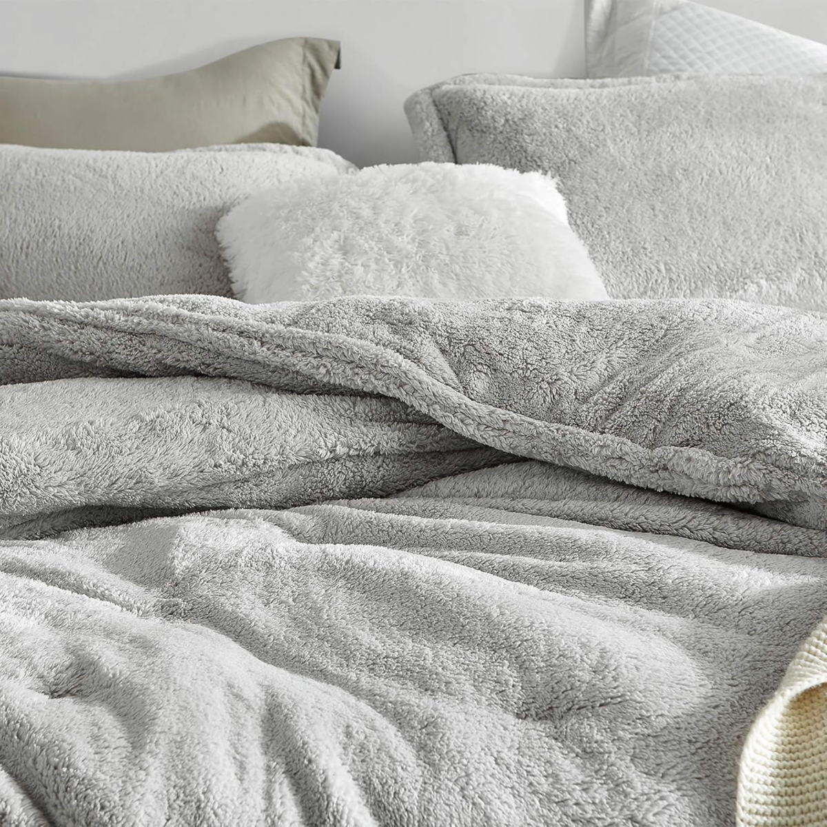 Coma Inducer Oversized Comforter - The Original Plush -- Silver stone