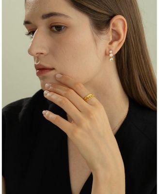 Sterling Silver 18k Gold Plated Gabriella Earrings Holiday Gift Idea