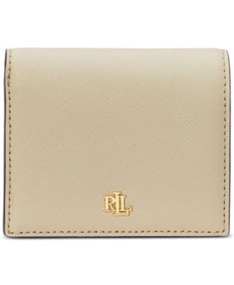 Crosshatch Leather Compact Wallet