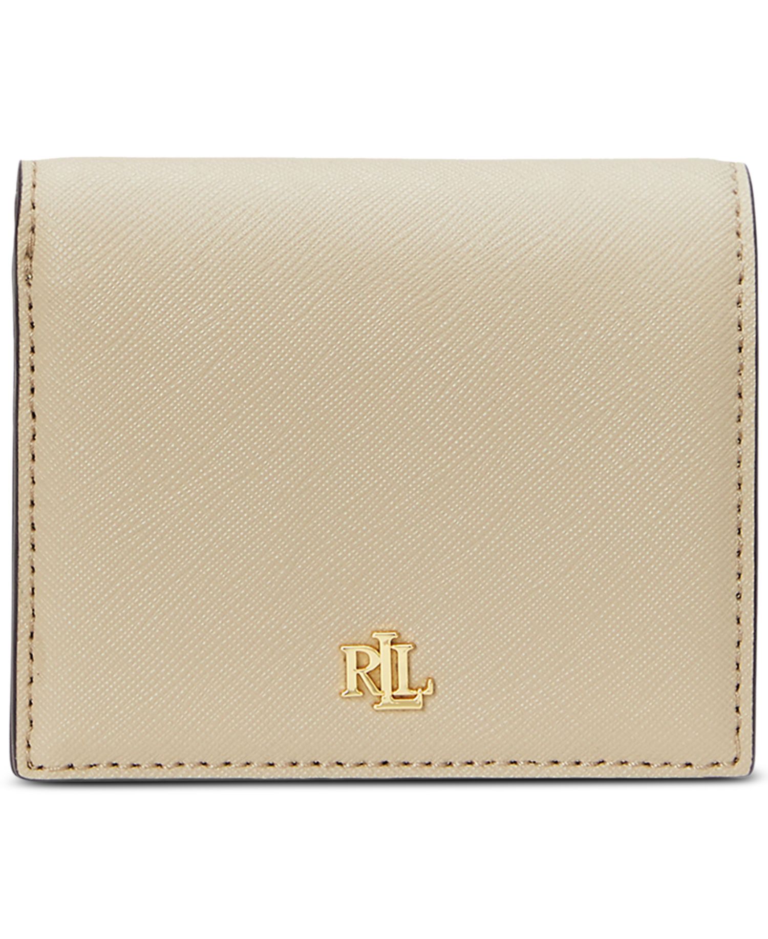 Crosshatch Leather Compact Wallet