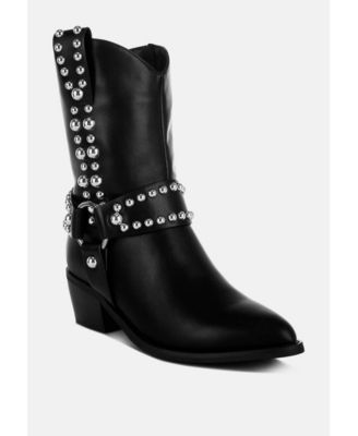 Altair Studded Harness Detail Boots