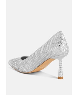 Benjamins Rhinestones Embellished Pumps