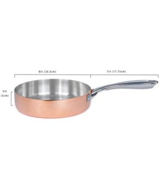 Tri-Ply 8" Deep Skillet, Non-Hammered