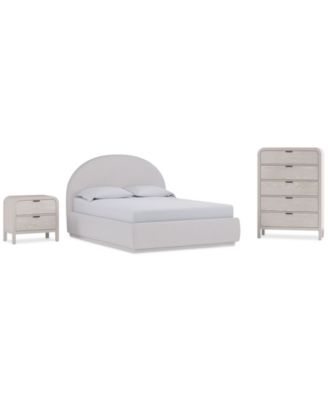 Lunare 3-Pc. Bedroom Set (King Bed, Chest & Nightstand)