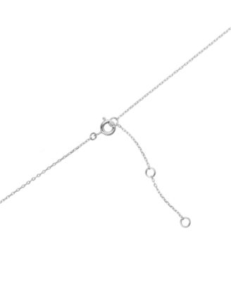 2-Pc Set Cubic Zirconia X Pendant Necklace & Solitaire Stud Earrings in Sterling Silver (Also available in 14k Gold over Sterling Silver