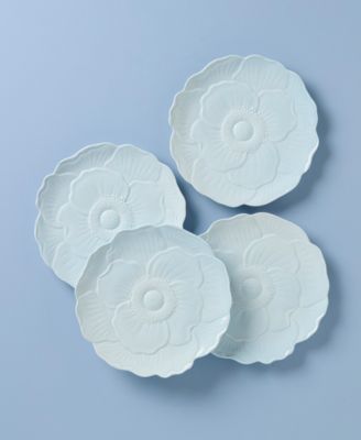 Butterfly Meadow Floral Accent Plates, Set of 4