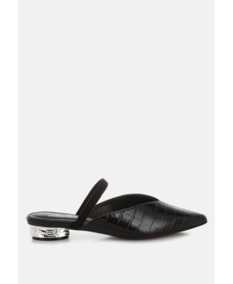 Renata Fantasy Heel Croco Mules