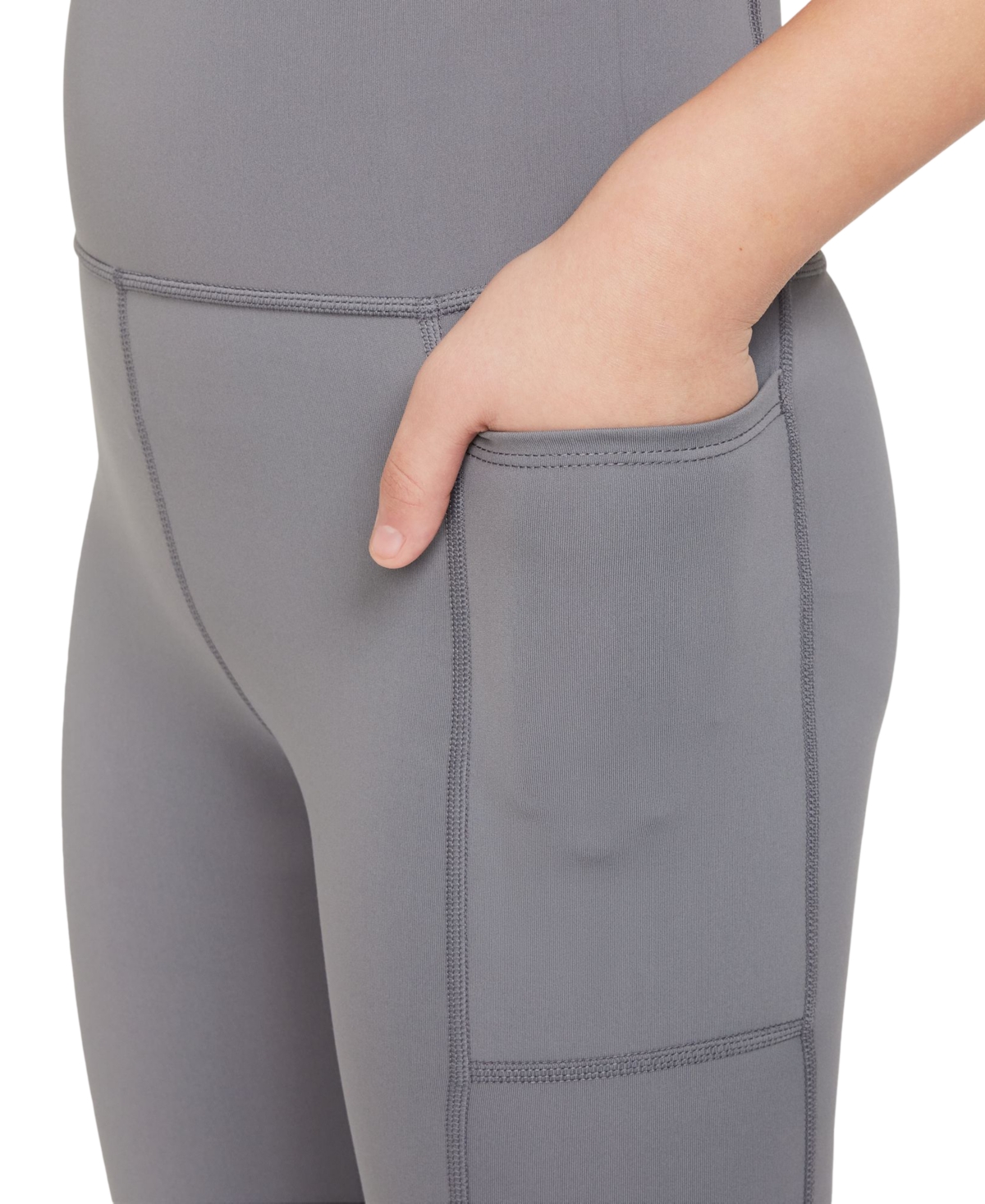 Nike Big Girls One Dri-fit High-Waisted Leggings with Pockets -whi