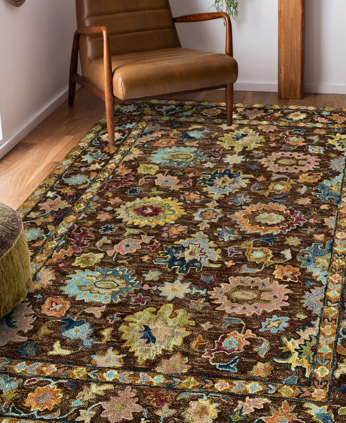 Amer Rugs Jackson Jac6 5'x8' Area Rug In Brown