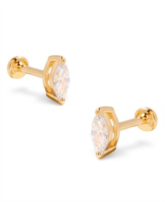 Zola Marquise Flat Back Earring