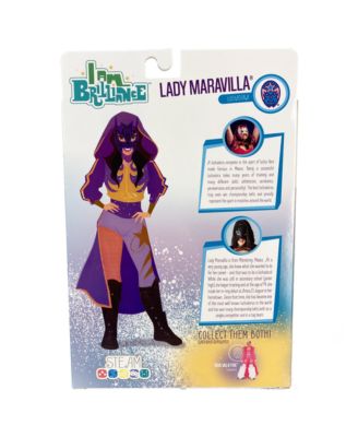 Lady Maravilla. 6" Doll. A  brand new line of Action Dolls! Each character explores a fascinating career option, with articulation meant to bring the dolls into a variety of poses, all with soft goods and rooted hair for fun styling!