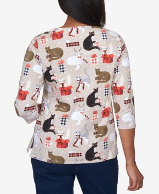 Women's Classic Cats with Presents Top