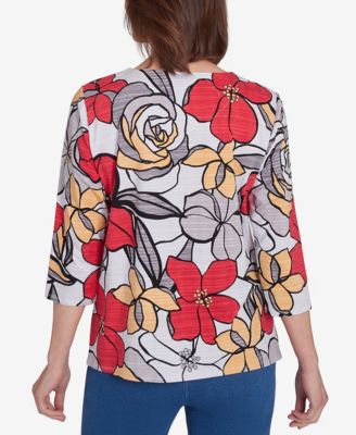Women's Bold Floral Print Tee