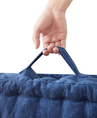 Azza Chenille Square Floor Pillow Cushion, 24" x 24"