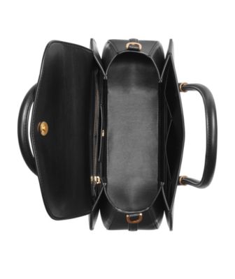 Bellerose Double Top Handle Leather Satchel