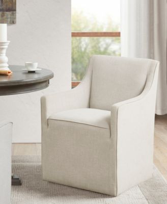 24.5" Charlotte Wide Dining Chair with Casters