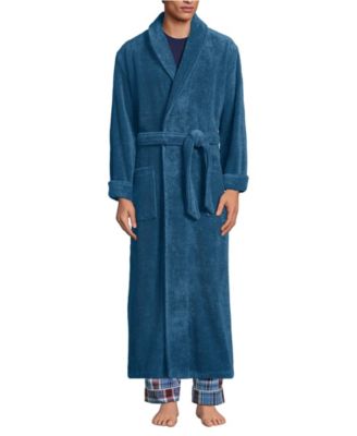Lands' End Men's Full Length Turkish Terry Robe - Macy's