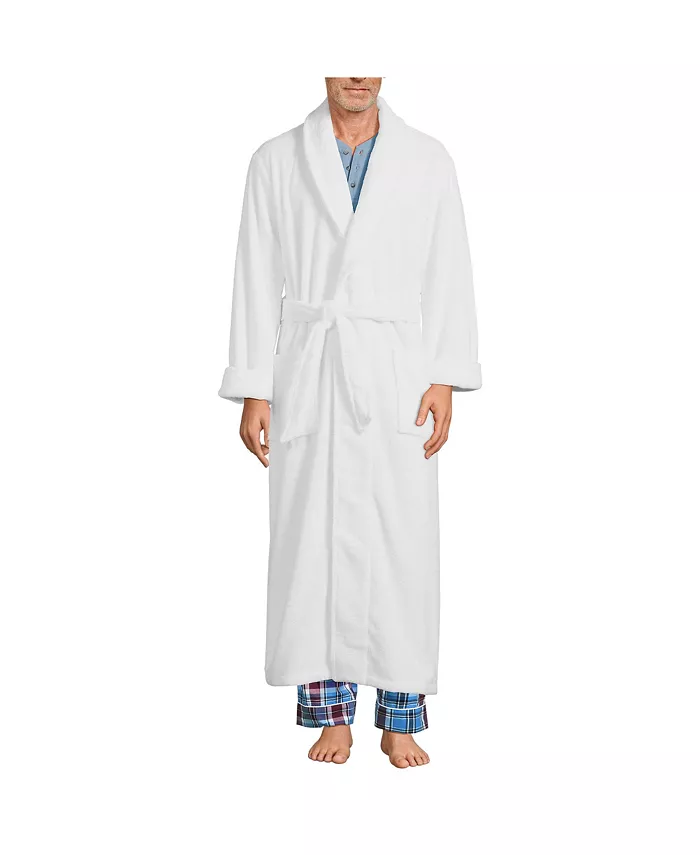 Men's Full Length Turkish Terry Robe - thumbnail 10