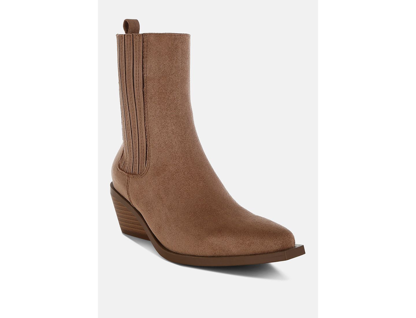 Женские ботинки London Rag Lording High Ankle Microfiber Chelsea, цвет: Светлый бежевый — фото 2