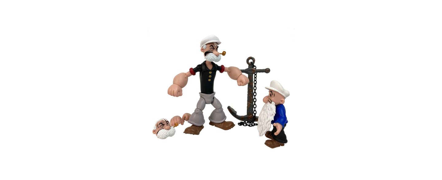 Детская фигурка Popeye Poopdeck Pappy 1:12 Scale Highly Articulated Collectible Action Figure, Ages 8+, цвет: Open Miscellaneous — фото 1
