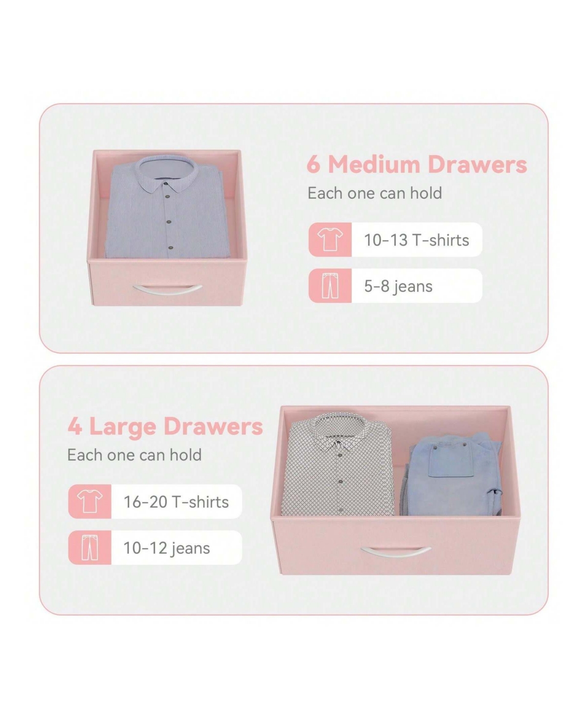 gaomon Dresser For Bedroom With 12 Drawer, Dressers & Chests Of Drawers For Hallway, Entryway, Storage Organizer Unit With Fabric, Sturdy Metal Frame