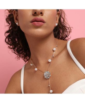 Women's Floral Drop Negligee Necklace