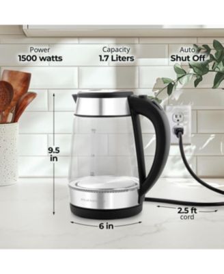 Fast-Boiling Electric Kettle - 1.7L Hot Water Kettle 1500W With Auto Shut-Off
