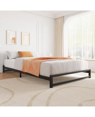 Twin Size Metal Platform Bed Frame with Steel Slat Support